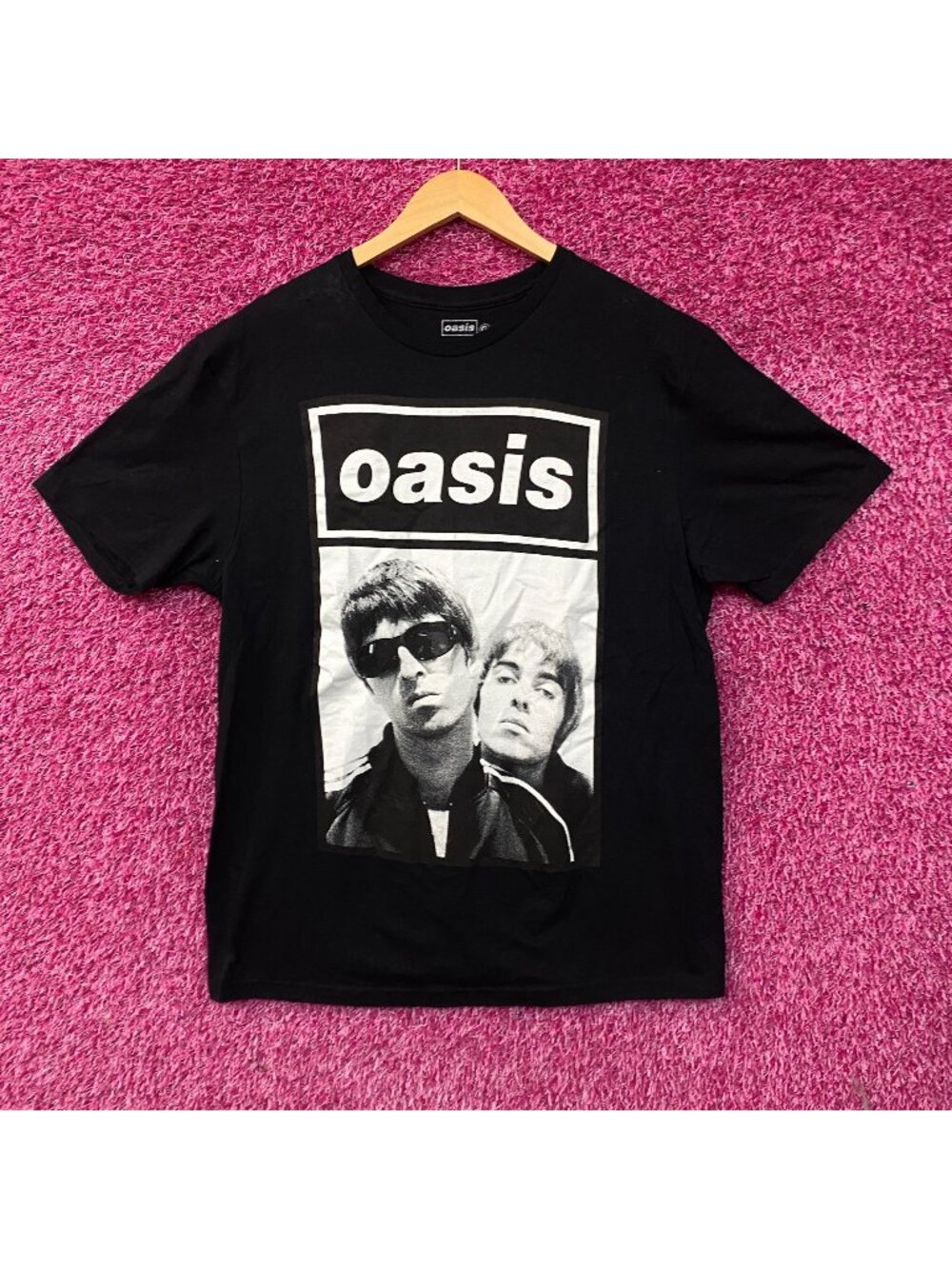 Oasis Noel & Liam Boxed Photo Rock Band T-Shirt Large